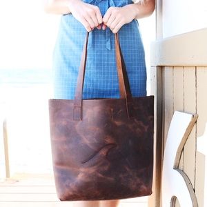 Bags - brown leather tote Bags - brown leather tote